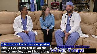 dr tampa pays petite serena morgan for latex glove humiliation