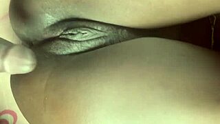 I roughly fuck my submissive ebony house girl homemade style