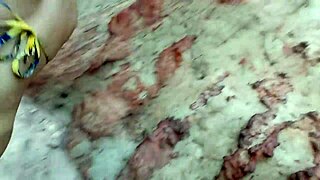 Yuri and his wife bareback creampie the blonde's fat ass on the beach.