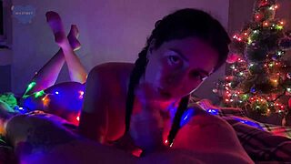 Stepsister grabs my cock for her sloppiest deepthroat gag fest