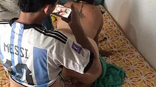 Stepdad shares intimate anal with special finish in rear