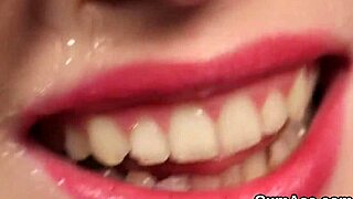 unusual stunner drowns in cum load on face gulping every drop of hot jizz!!