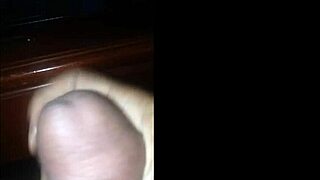 seven solo cumshots from oiled black monster cocks in homemade pov