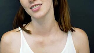 i'm starshine your busty inked brunette giving sloppy handjob rimjob deepthroat ball licking cum swallow heat uhh