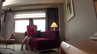 check out this tall busty japanese college girl's secret audition