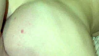 Whoa stepmom's hot blonde friend with big natural tits gets fucked in living room while shopping!