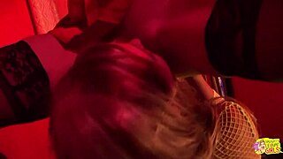 Angry blonde lesbians strap on lick nipples before diving into wet pussies
