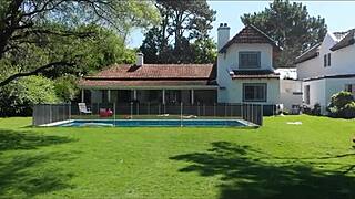 stepmom luci power catches my hot cum load?