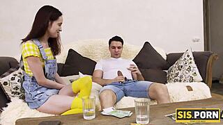 Sis Porn Dirty Babe Turns Rich Stepbrother On, Now Bound to Nail Shaved Pussy Hard?