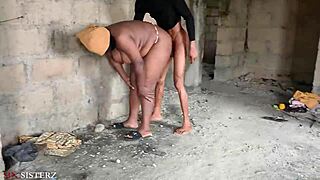 Hey stepson, fuck my wet ebony pussy doggystyle in this uncompleted building?!