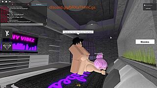 Roblox teacher milf spreads wide as horny virgin student pounds her relentlessly in wild fuck session.