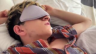 Woke Up to Blowjob Then Big Dick Pounds Twink's Tight Ass Till Cumshot!