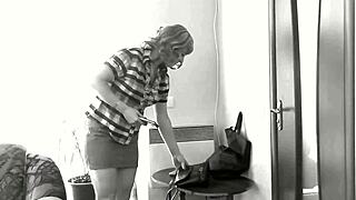 Pizza Guy Meets Naked Blonde MILF Owner for Shower Doggystyle POV Fuck