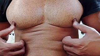 Yuri Gaúcho - Brazilian Bear Pounds Huge Cock to Massive Cumload!