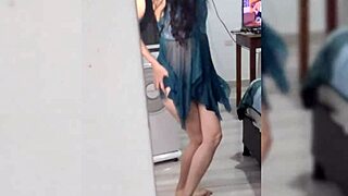pretty latina slips lingerie dances solo homemade teases softcore surprises