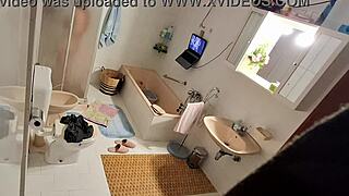 Brother's Spy Cam Catches Blonde Bath Masturbation
