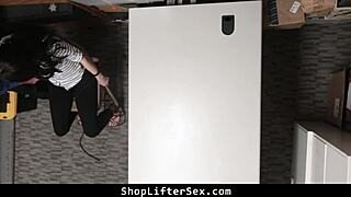 Shoplifting Kylie Martin Bent Over for Rough Garage Doggystyle Punishment