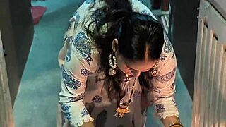 chubby housewife dances seductively before deepthroating muscular bodybuilder's monster cock