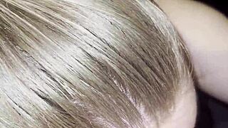 Stepmom sneaks in my bedroom for sexy big tits blonde deepthroat blowjob monster cock ball licking blue eyes