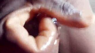 WET JUICY PUSSY1's Solo Masseuse Masturbation Dripping Monster Cock Tease Canadian Style