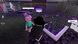 Roblox teacher milf spreads wide as horny virgin student pounds her relentlessly in wild fuck session.