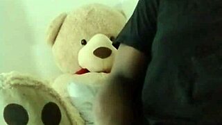 ebony babe in tight jeans toys her pussy while giving jerk off instructions to viewers