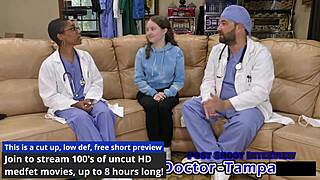 dr tampa pays petite serena morgan for latex glove humiliation