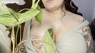 Mommy's Big Natural Tits Wiggle In Shower For First Time Voyeur Fun