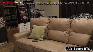 Petite stacy shepard off duty rides vibrator backstage moaning