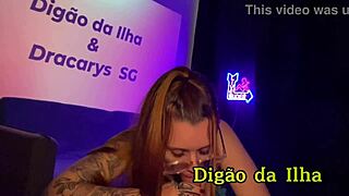 Nerdy tattooed brunette sucks cock shakes ass and squirts hard on muscular stud