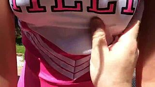 Cheerleading stepdaughter tempts her stepdaddy into forbidden taboo pounding session