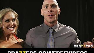 four big-tit fitness babes strip for monster cock orgy pounding