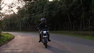 kali goddess rides brazilian biker cock outdoors deepthroat doggystyle