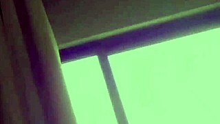 watch this hot blonde student moan loud while masturbating in red lingerie up close