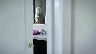 shy stepsis rubs stepbro's jerkoff then dives in to suck