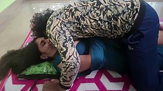 Oh Wow! Indian Housewife's Sweet Kisses Lead to Cock Groping and Big Ass Play!
