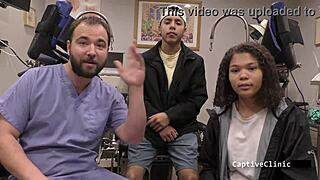 michelle anderson spread wide in latex gloves shower gaping her big ass backstage