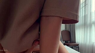 StepMom's Huge Ass Morning Surprise Blowjob Then Booty Cum