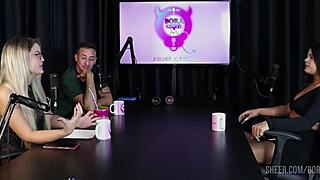 WATCH Val Mineirinha's Wild Bora Cast Comp with Bruna Carlos in Sheer Red!