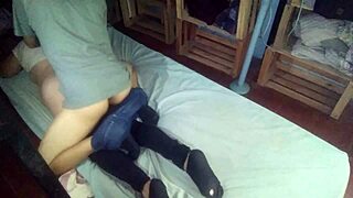 Side fucking petite girl white shirt black leggings