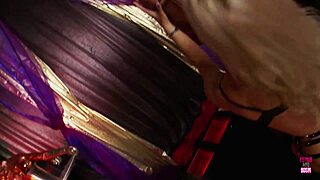 Two journalists ravage three leather-clad strippers post-interview!