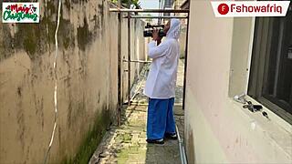 Long Dick Santa Jerks Cock Into Wet Pussy Gift!