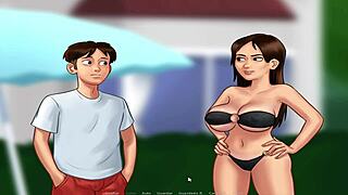 Martina threatens pregnancy after pool fuck! What if she gets knocked up?