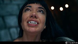 vampire milf veronica leal dominates little puck's wet pussy with facesitting lezdom