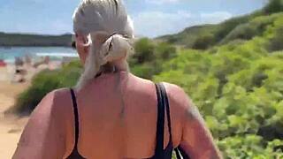 dude, this juicy busty blonde cameron cohen teases her wet pussy in mallorca lingerie