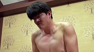 bosomy korean mommy rides cock doggystyle kissing in hot cheating scene