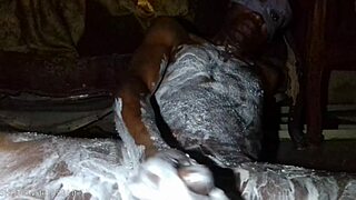 Nasty african dude strokes monster cock freaky on cam