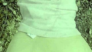 we stopped hiking for outdoor creampie in the public park doggystyle.