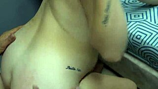 Horny stepdaughter seduces stepdad in bedroom with curvy latina ass