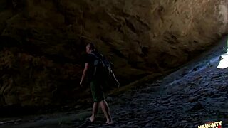 imagine this busty brunette's huge ass overflowing with cum deep in that outdoor cave